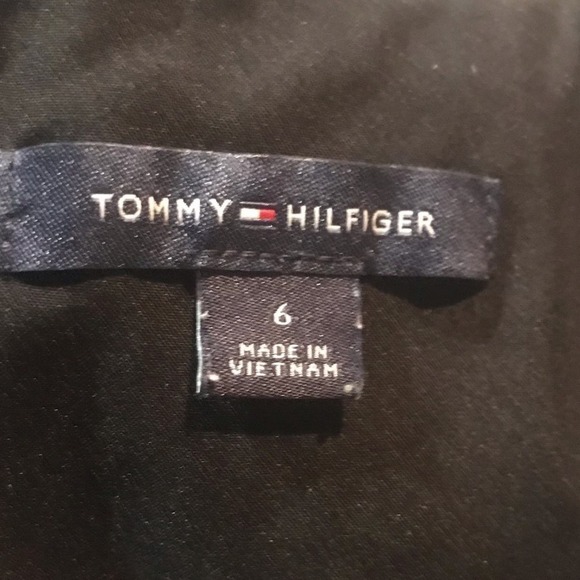 Tommy Hilfiger Floral Pleated Black, Green Red  Fit Flare Dress Size 6 - Picture 10 of 11